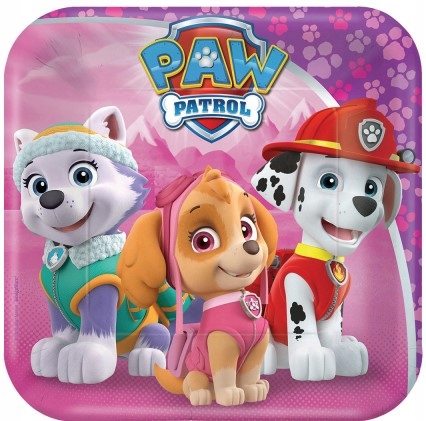 

Talerzyki papierowe Paw Patrol Psi Patrol 18cm