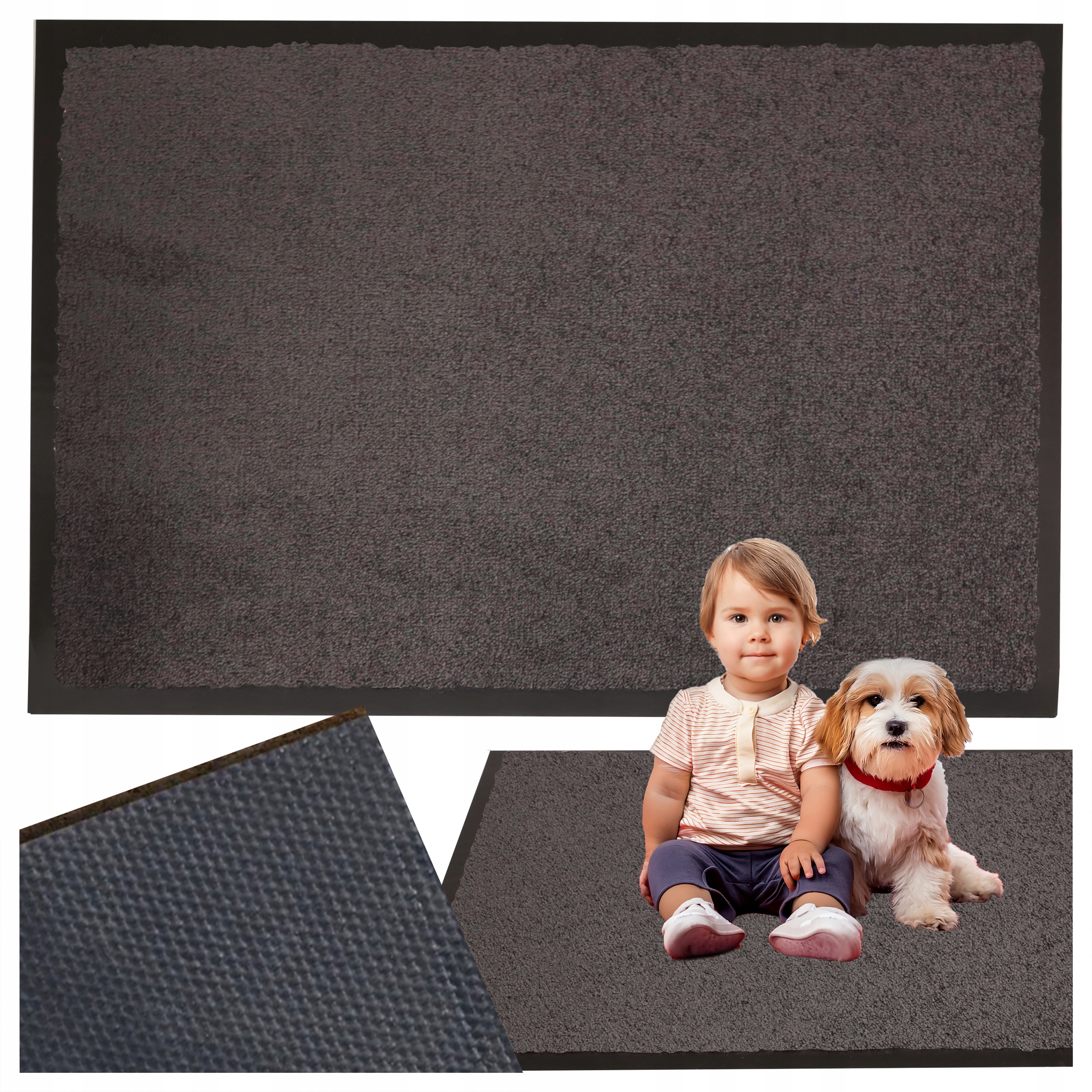 Rohožka pod dveře do chodby Gumová Venkovní Vstupní Velká 90 X 150 CM