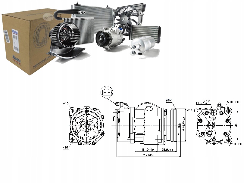 NIS89040 Kompresor Klimatizace Ford Galaxy Asistent řidiče #33