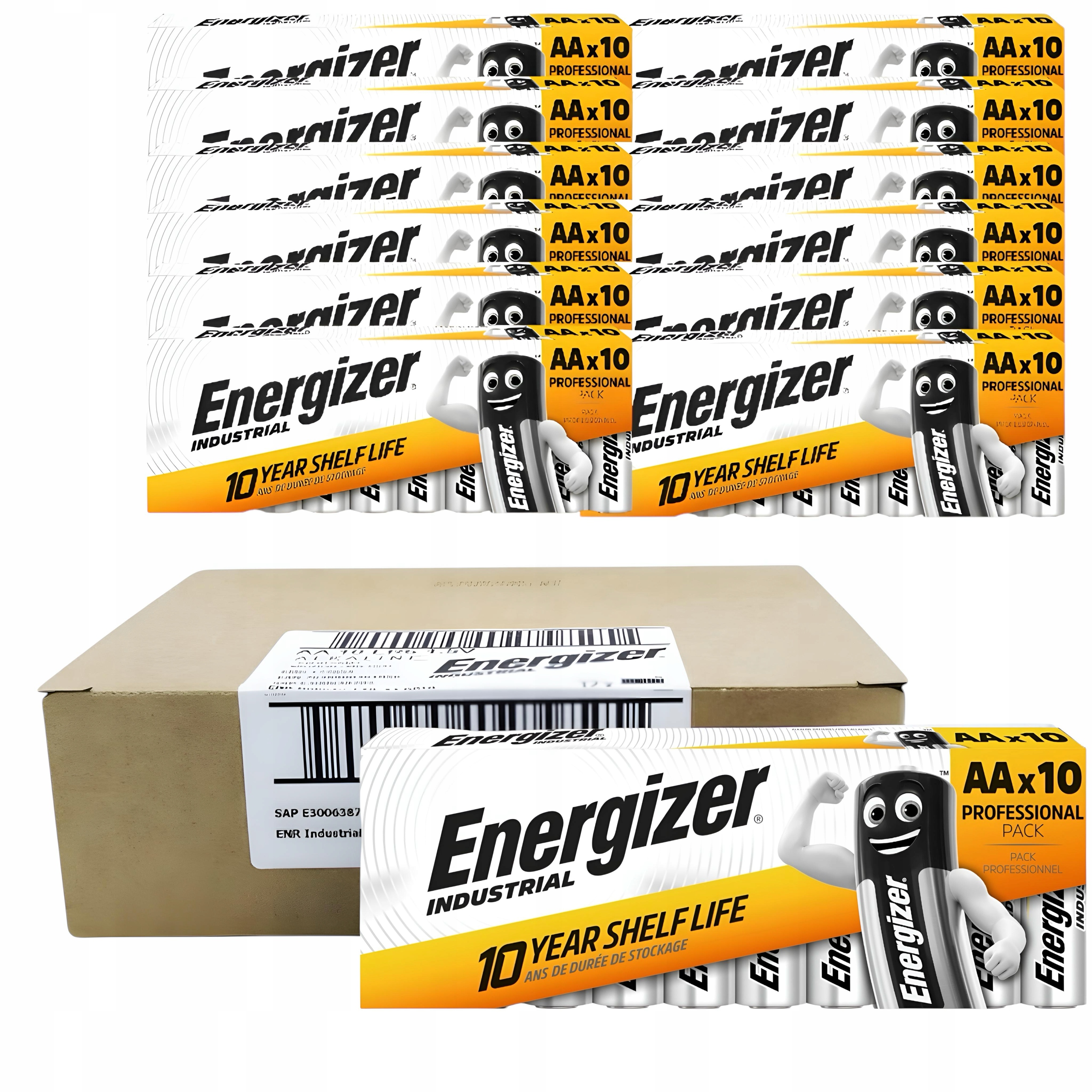 Baterie Energizer Industrial Aa LR6, 1,5V mocne grube paluszki 120 sztuk