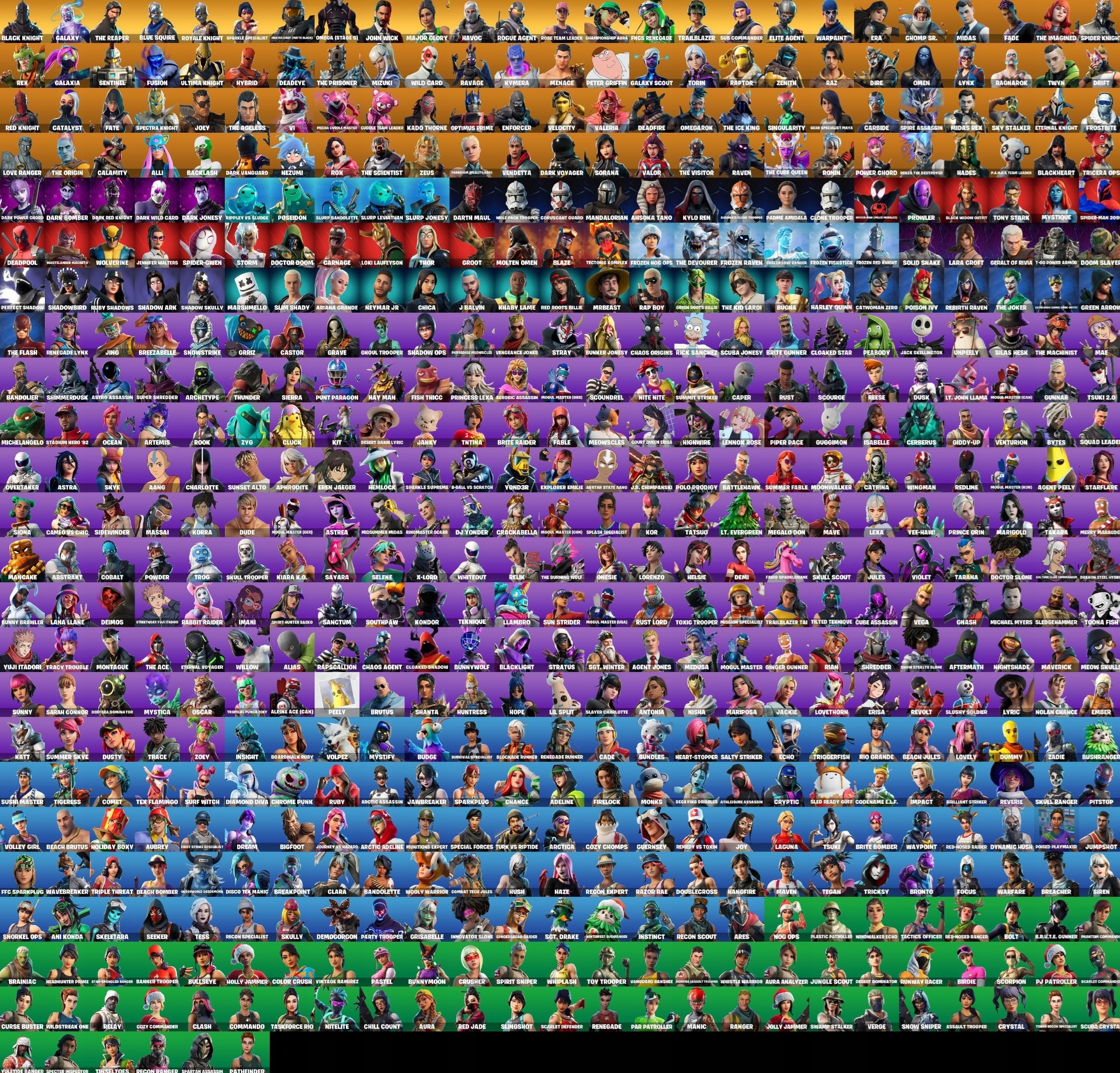 KONTO FORTNITE BLACK KNIGHT GALAXY SPIDER MAN STAR WARS MIDAS REAPER VDOLCE