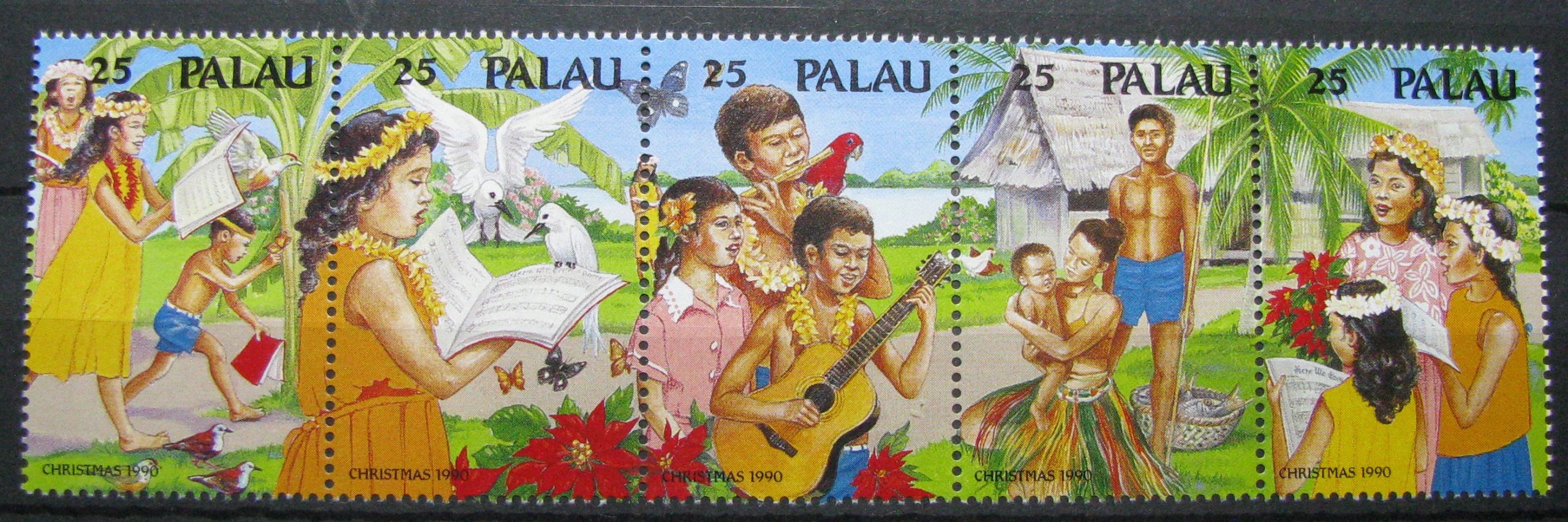 PALAU - Mi 397-401 ** - Boże Narodzenie