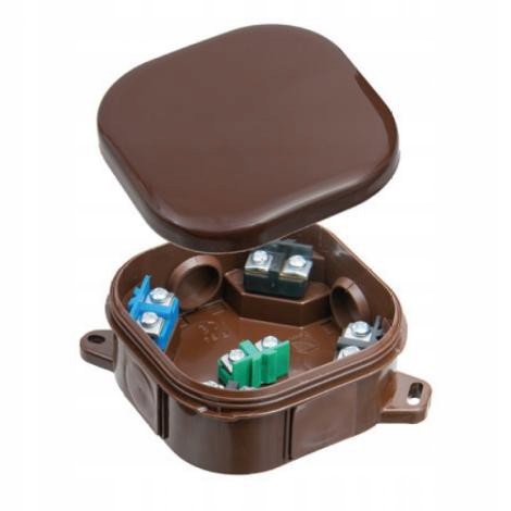 

Puszka n/t 92x92x44 klik brązowa A.0020BR