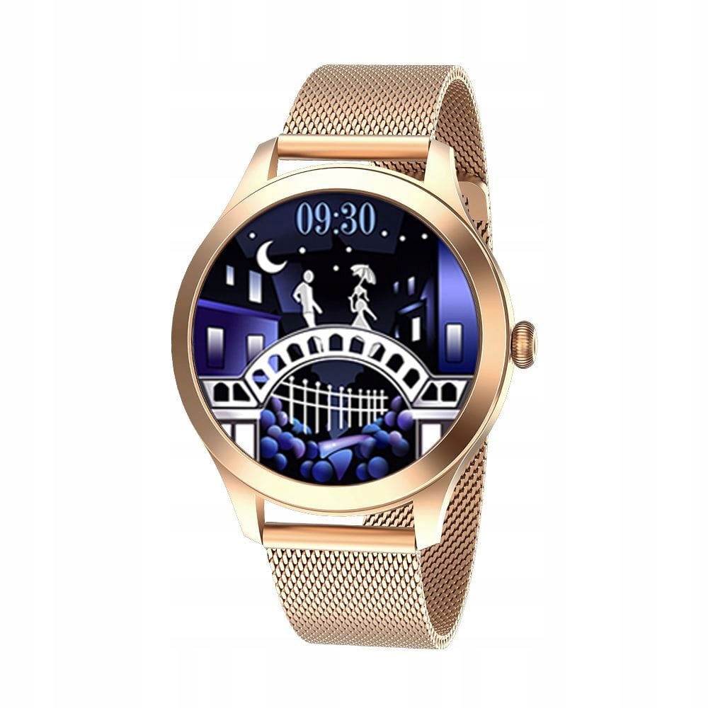 Damski SMARTWATCH G.Rossi SW014G -2 Różowe złoto Materiał paska stal