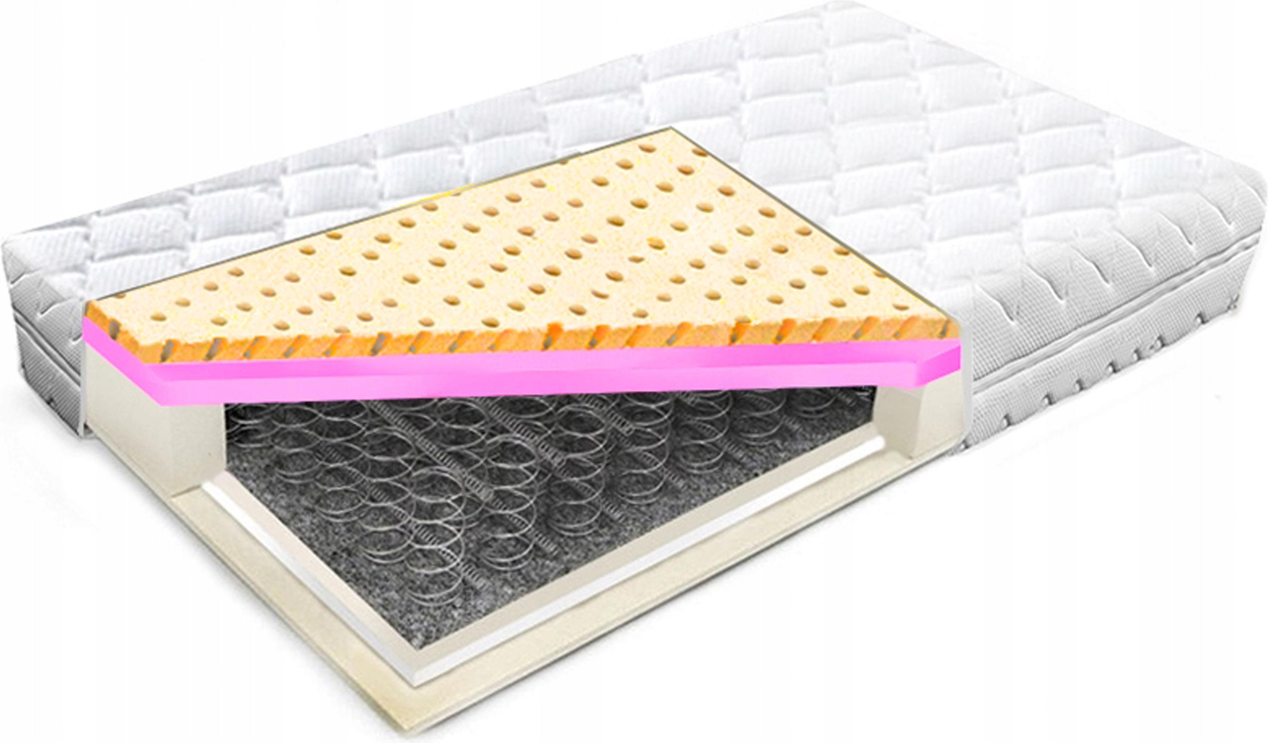 Bonelový matrac 90x200 s latexom a hr 22 cm na podporu chrbtice H2