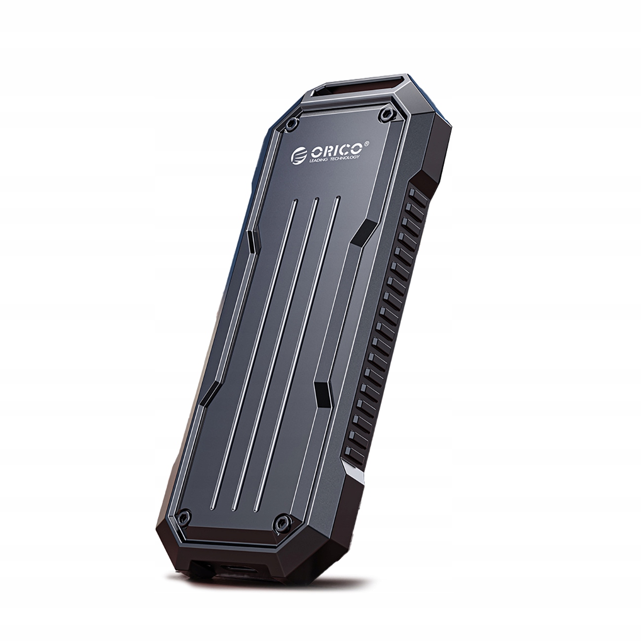 Taktická disková kapsa zosilnená na M.2 NVMe/SATA Ssd Usb-c, šedá