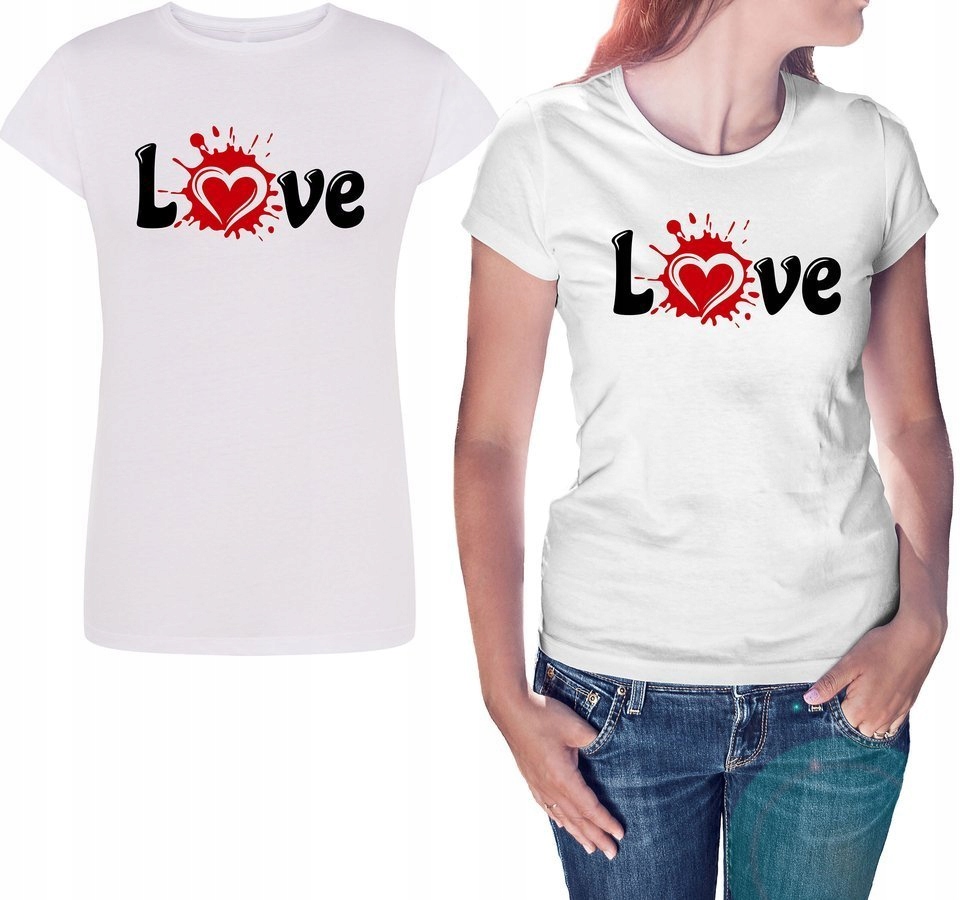 

Koszulka damska Love biała 2XL