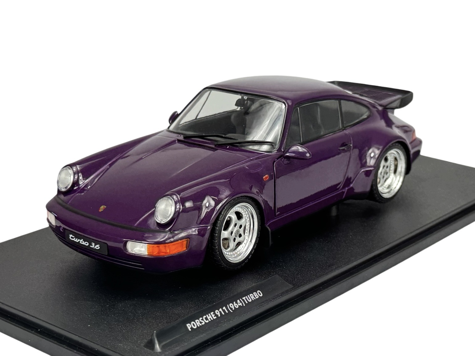 Solido 1990 Porsche 911 964 Turbo Fioletowy 1:18 Nowy Model Metalowy
