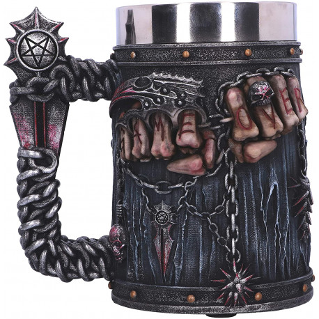 Game Over pivní sklenice ozdobný z Anglie od Spiral