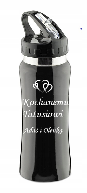 

bidon 550ml metalowy do szkoły Grawer