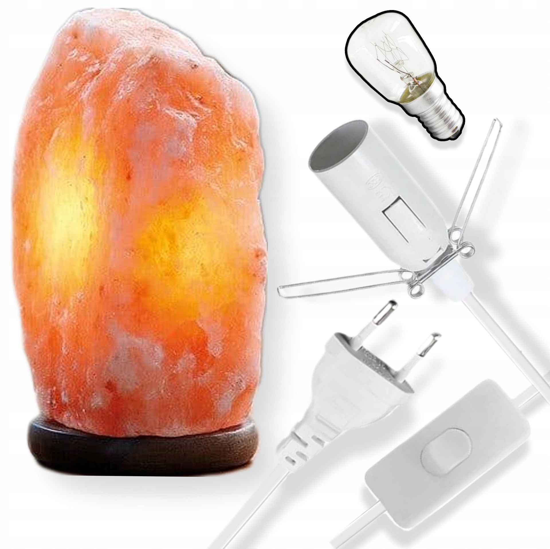 LAMPA SOLNA SÓL HIMALAJSKA 1-2 kg JONIZATOR Lampka Naturalna na PREZENT