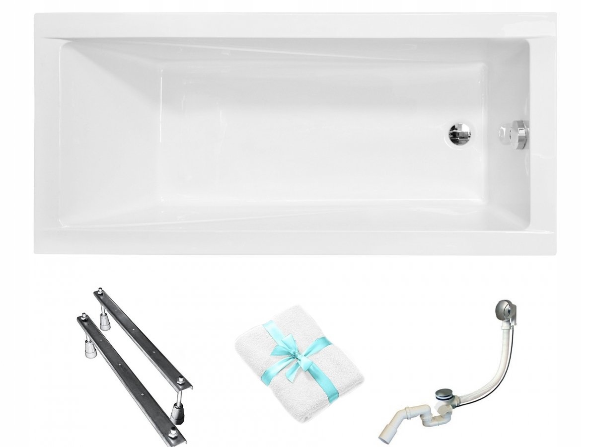 WANNA MODERN 160x70 BESCO + SYFON AUTOMAT!