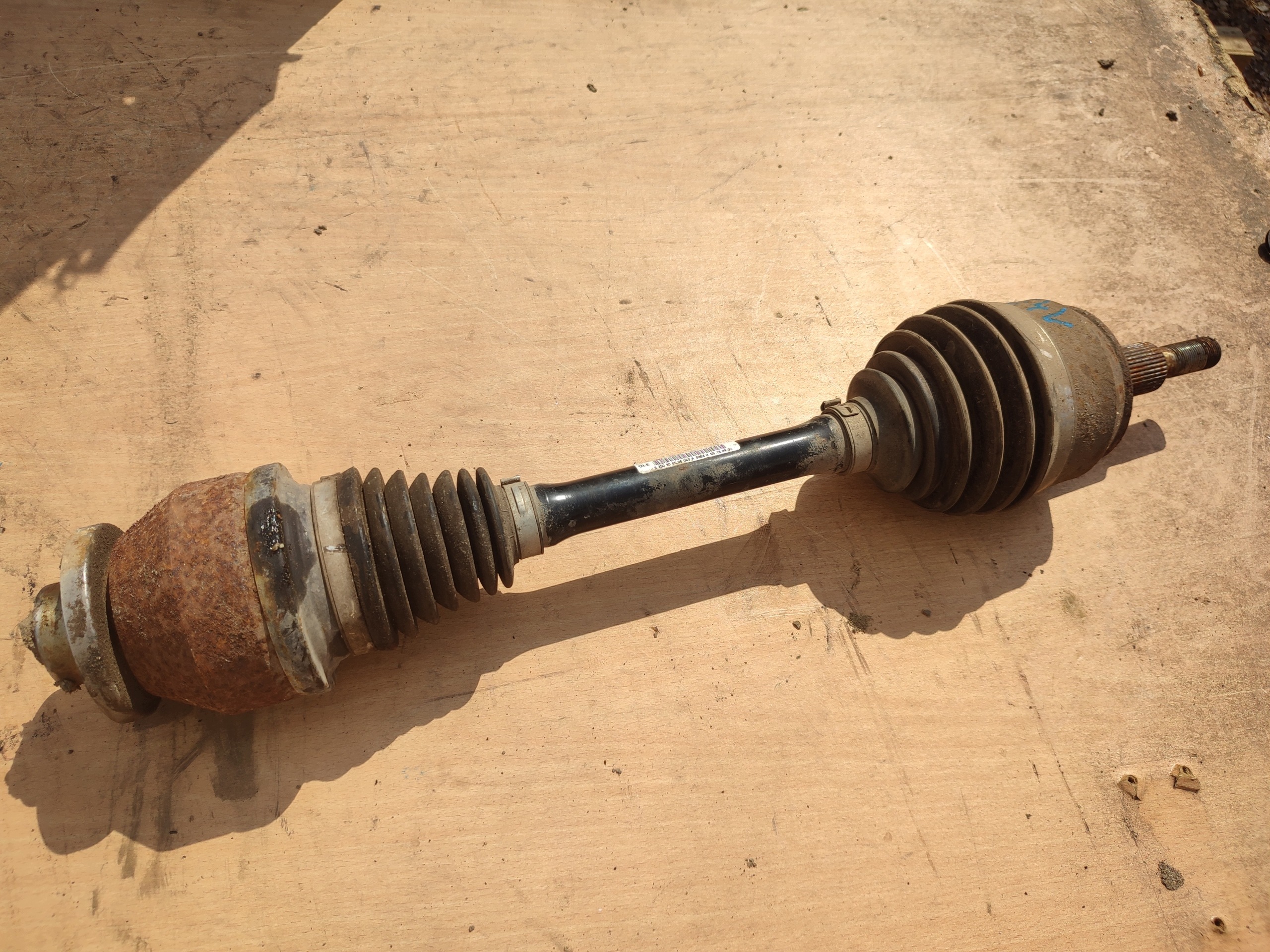 semi-axis left short. MANUAL VW T5 TRANSPORTER 2.5 TDI 7H0407271AH