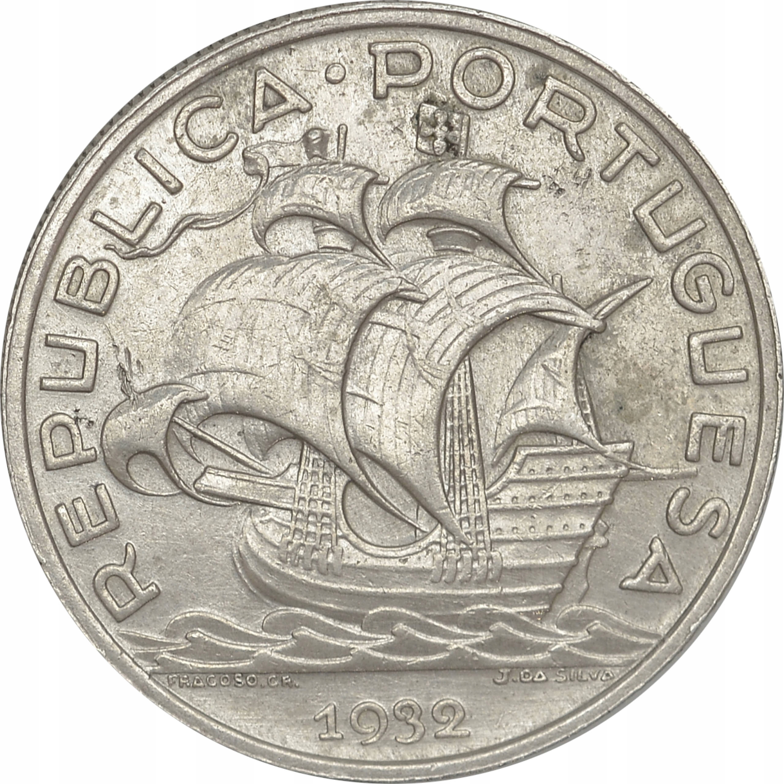11.iu.PORTUGALIA, 10 ESCUDOS 1932