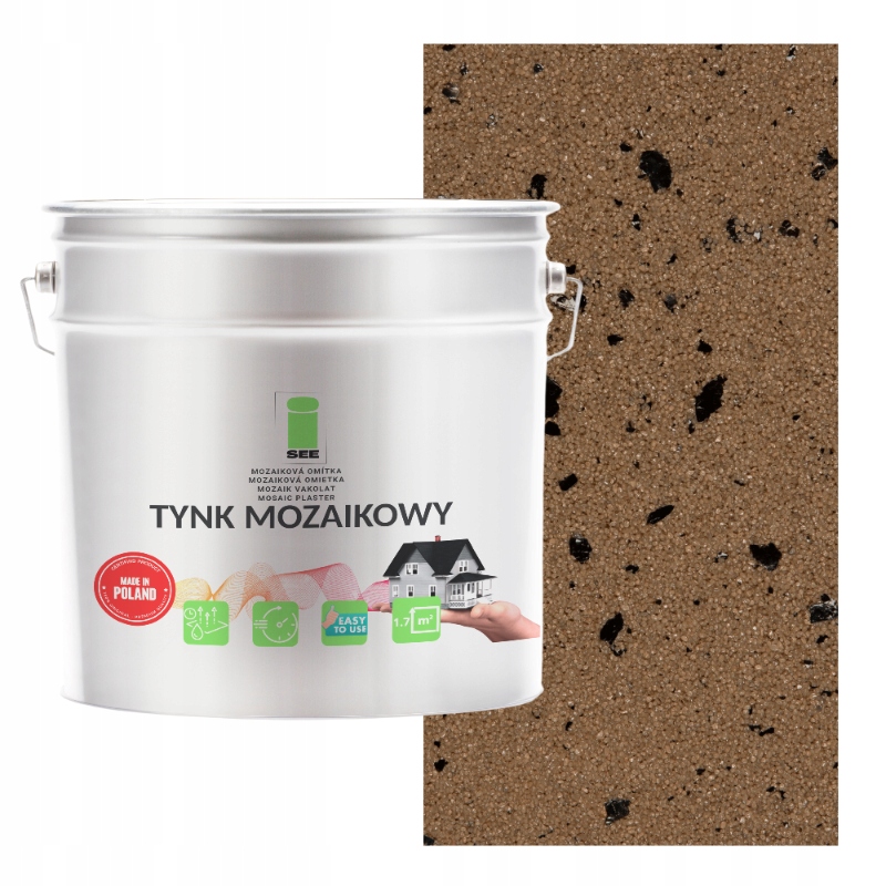 Mozaiková Omítka S Mikou Hnědá Marmolit Třída 1 Mozaika 7 kg Premium
