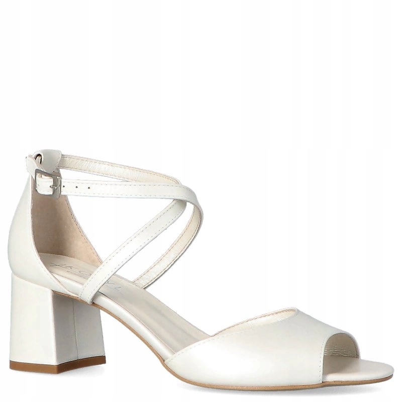 Taneczne sandałki Kotyl 3803 Ecru Perłowe 37