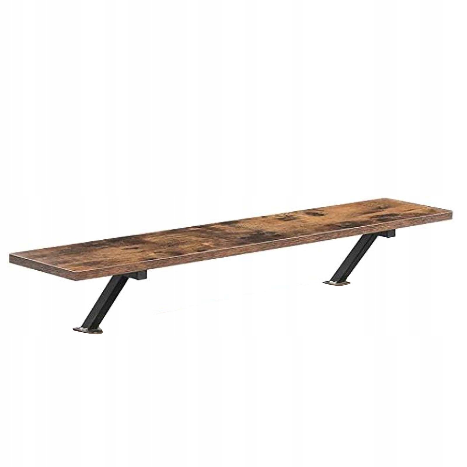 PÓŁKA BRĄZOWA POD MONITOR DOSTAWKA PODSTAWKA NA BIURKO PRAKTYCZNE Kolekcja Vintage