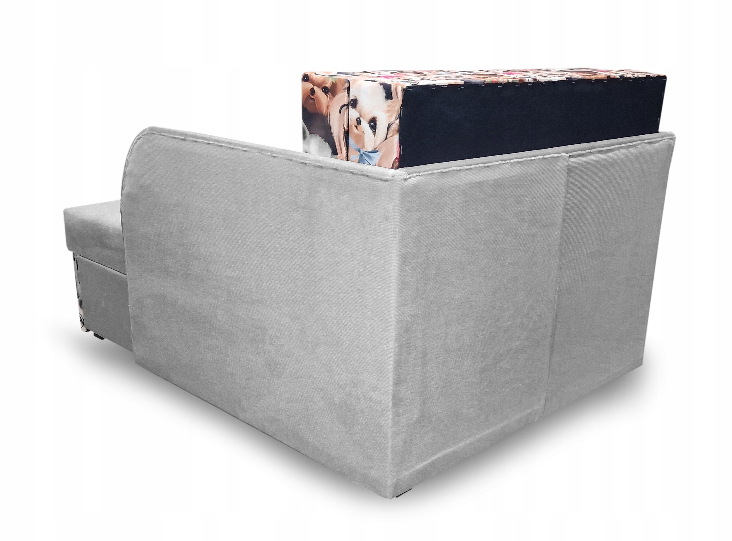 Nowoczesne łóżko dziecinne z piankowym materacem - Fotel rozkładany, pieski Kolekcja Pieski