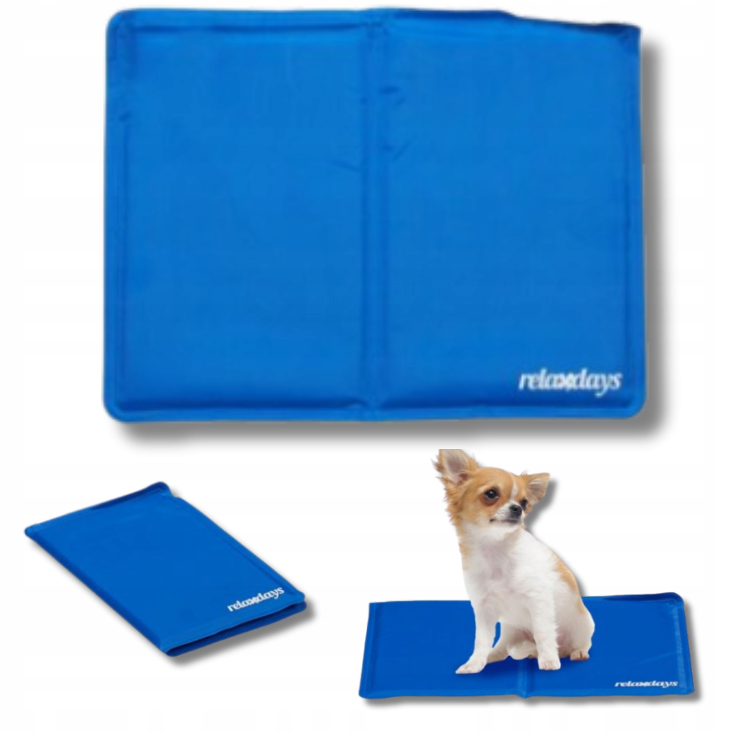 Levně Chladící podložka do horka Pro Psa Kočku Modrá 110x70 do domu ohrádkového auta