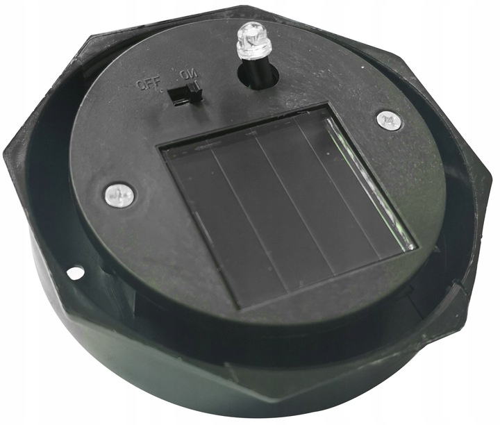Lampa solarna kula 12 szt 10 cm kolorowa LED wbijana ogrodowa na taras
