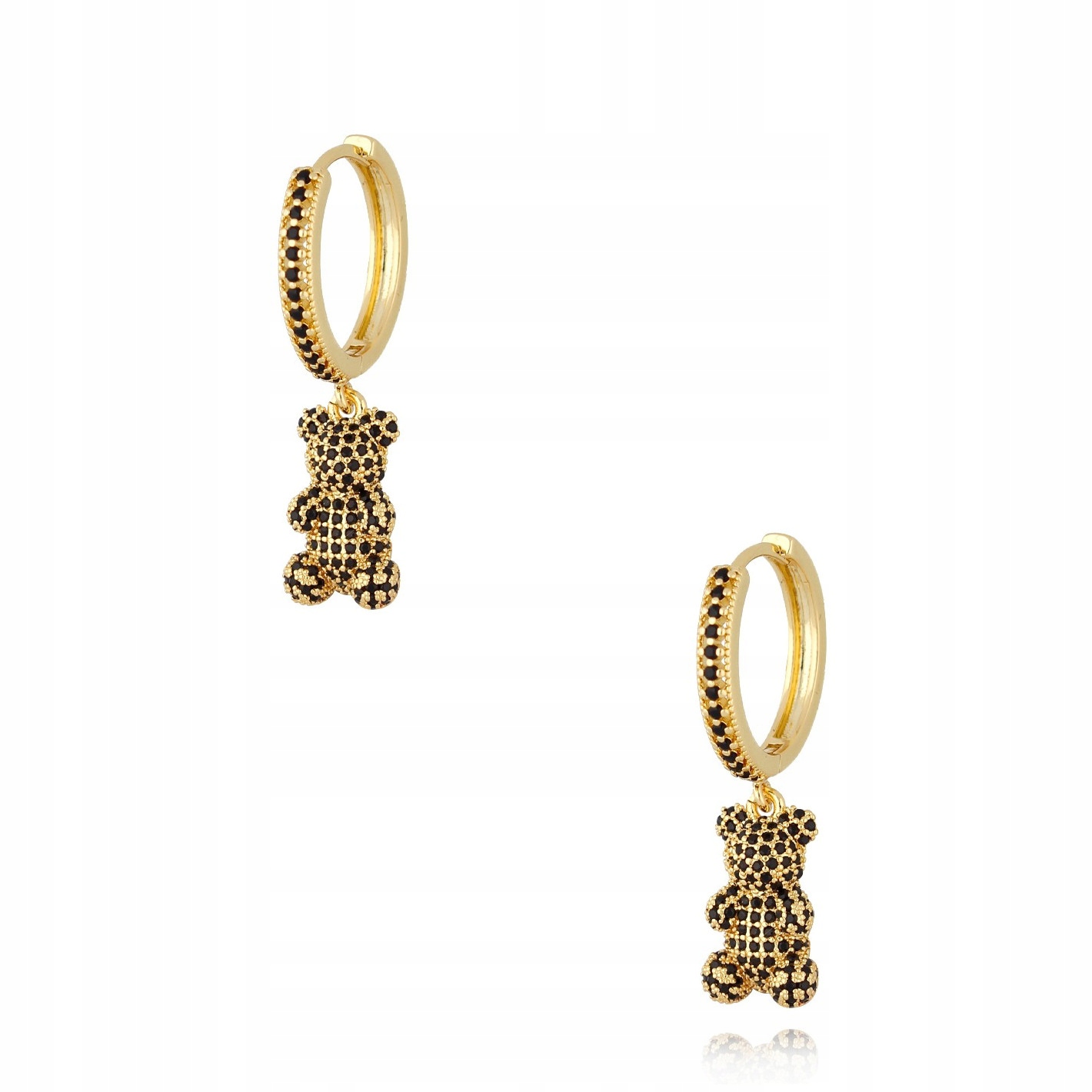 Náušnice By Dziubeka zirkon medvídek