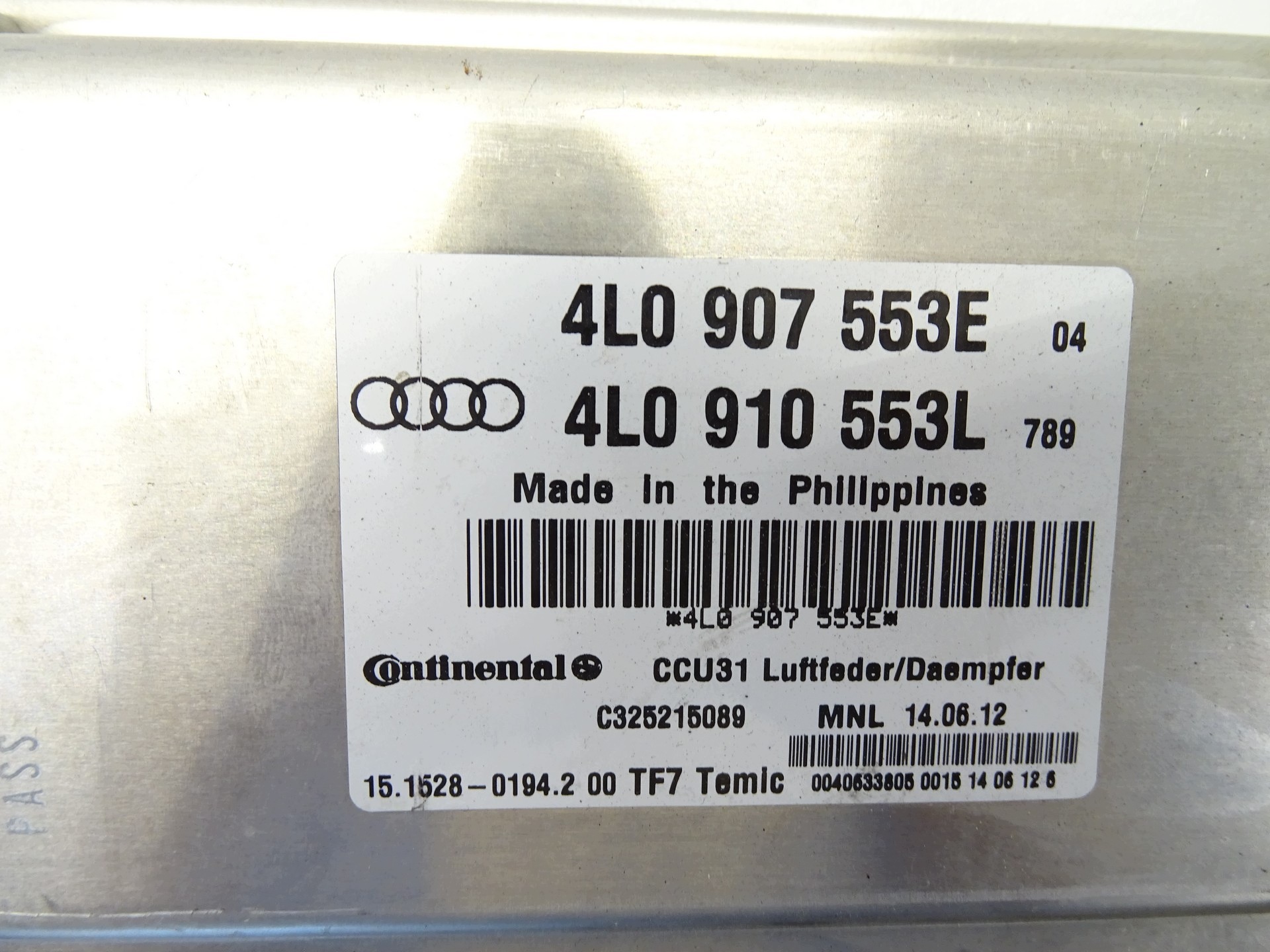 module computer control unit springing AUDI Q7 4L LIFT 4L0907553E 4L0910553L