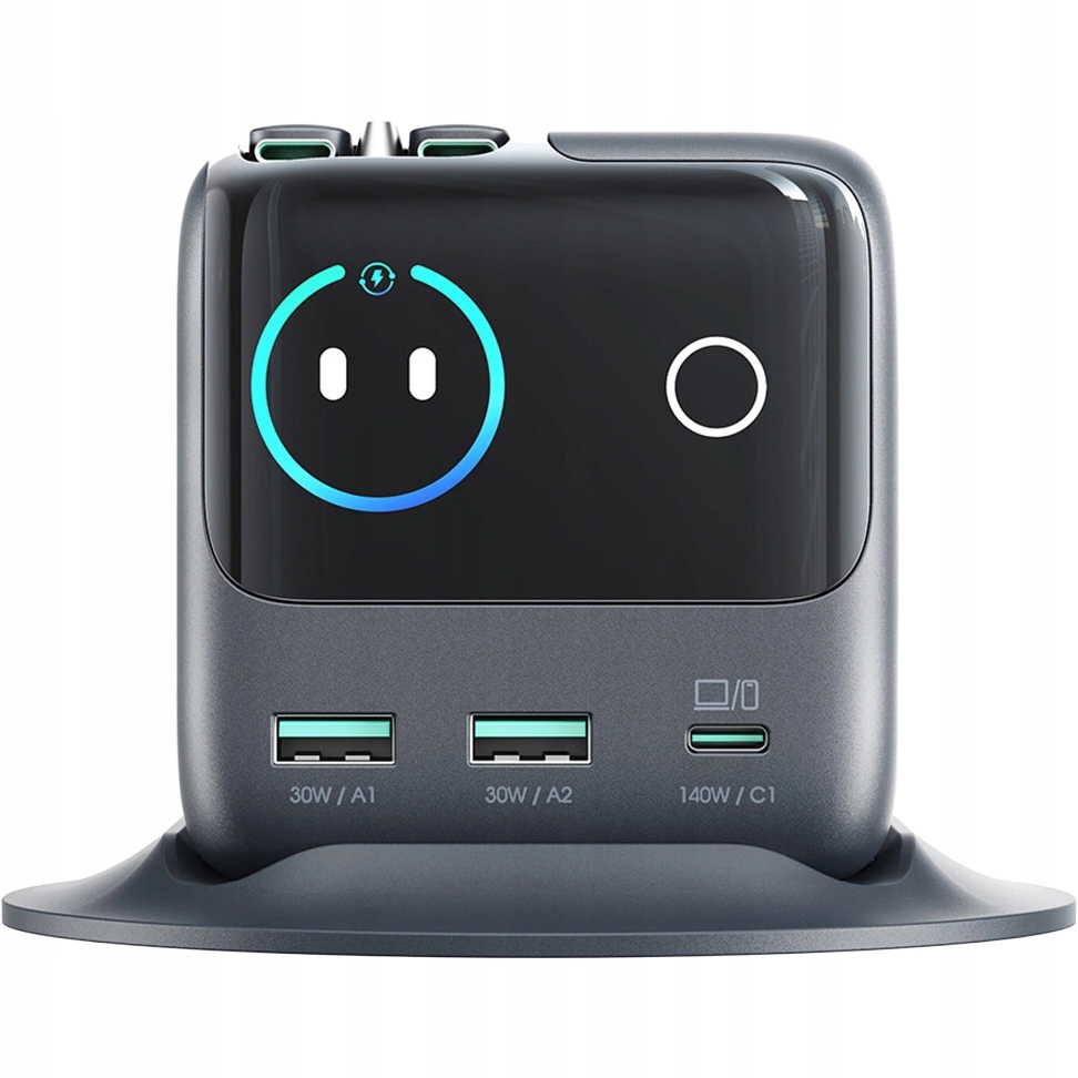 Nabíjačka 140 W Joyroom, stanica Usb-c Usb-a GaN Qc displej silný