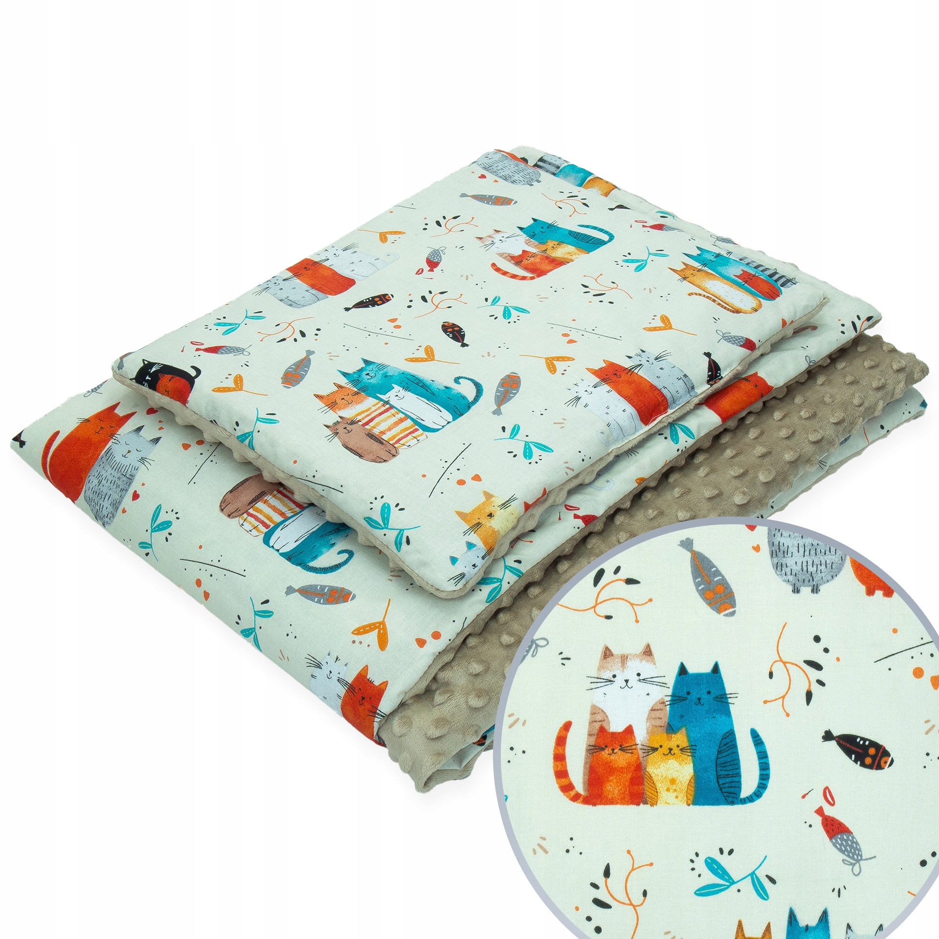 Kocyk Przedszkolaka Do Przedszkola Minky 100x135 Poduszka Kerstin