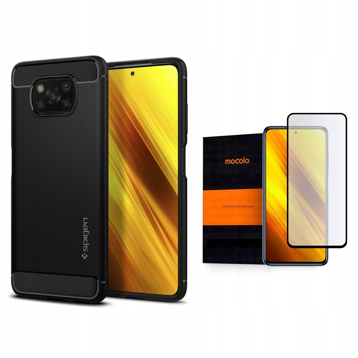 

Spigen Etui Case Do Xiaomi Poco X3 Nfc + Szkło MCL