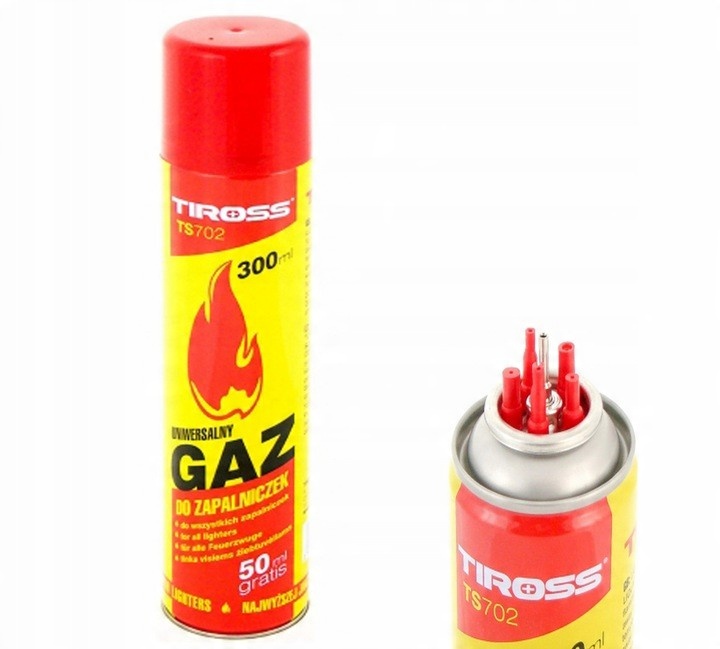 

Z40 Polski Gaz Do Zapalniczek 5 Końcówek 300ML