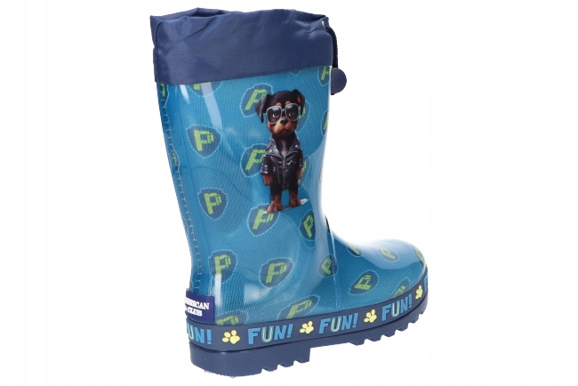 AMERICAN CLUB KAL23 WODOODPORNE KALOSZE GUMOWCE DZIECIĘCE ŚCIĄGACZ BLUE 30 Rozmiar (new) 30