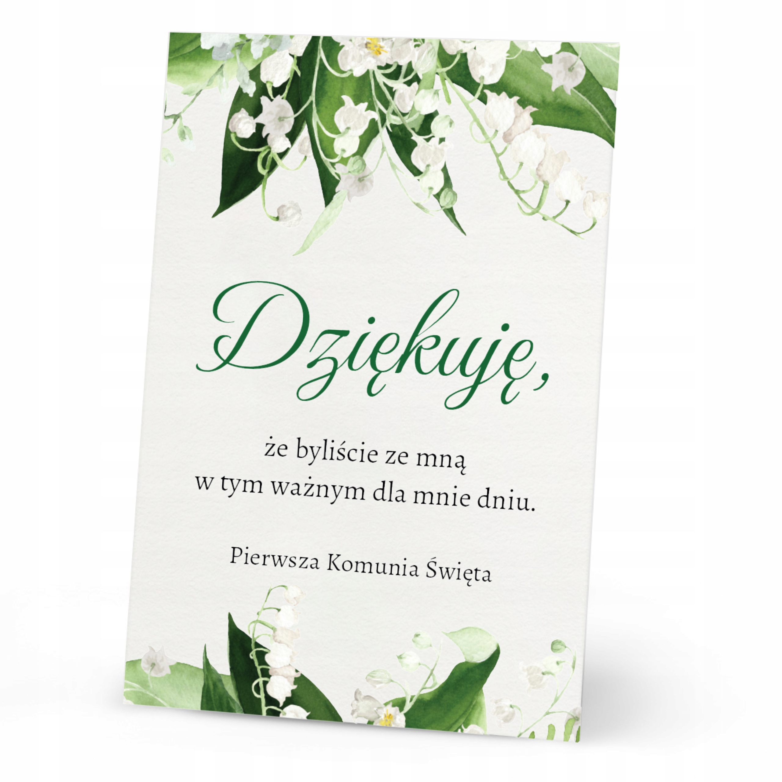 

Bilecik podziękowanie dla gości Komunia (10 szt.)