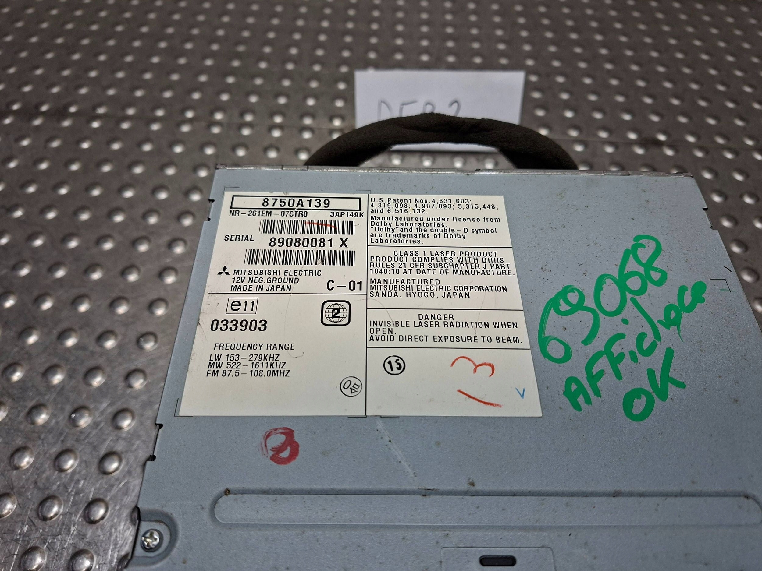 RADIO CD navigation MITSUBISHI OUTLANDER C-CROSSER 06-12 8750A139