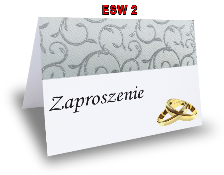 Zaproszenie zaproszenia na Ślub Ślubne wesele K2 Kod producenta ESW