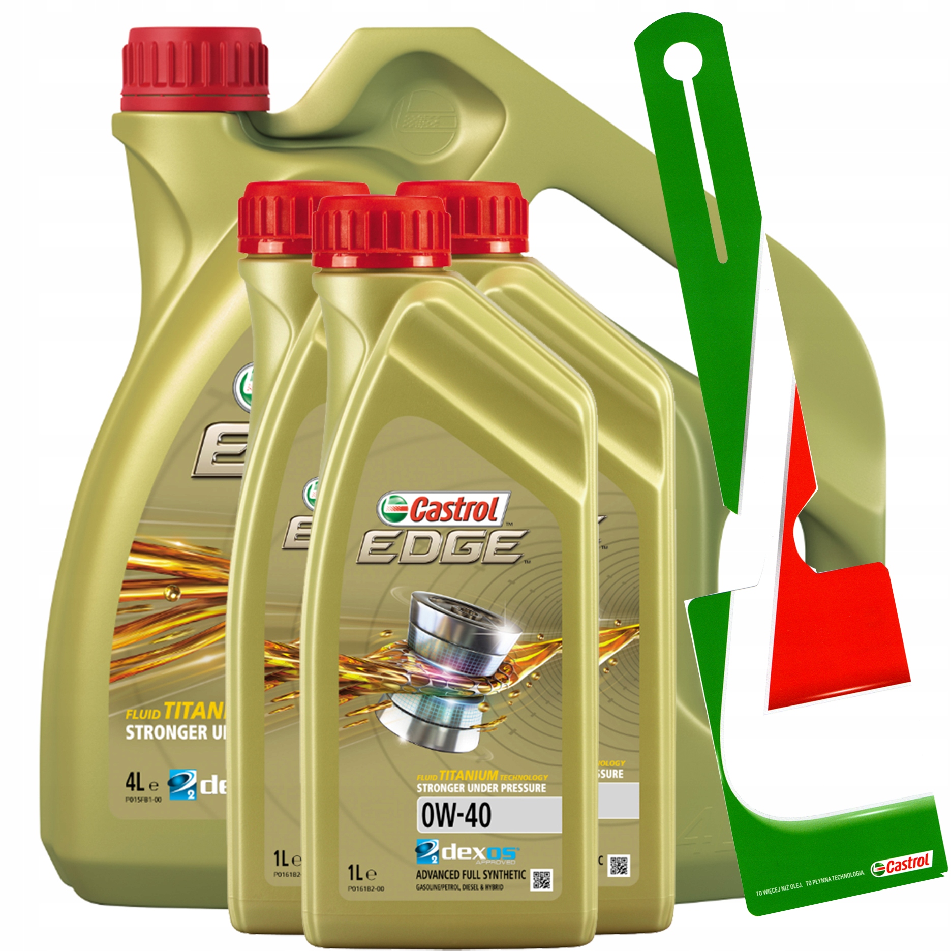 CASTROL EDGE TITANIUM FST 0W-40 7L + ZAWIESZKA