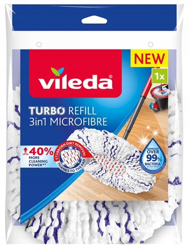 

Wkład do mopa obrotowego Vileda Turbo 3w1 Mikrofib