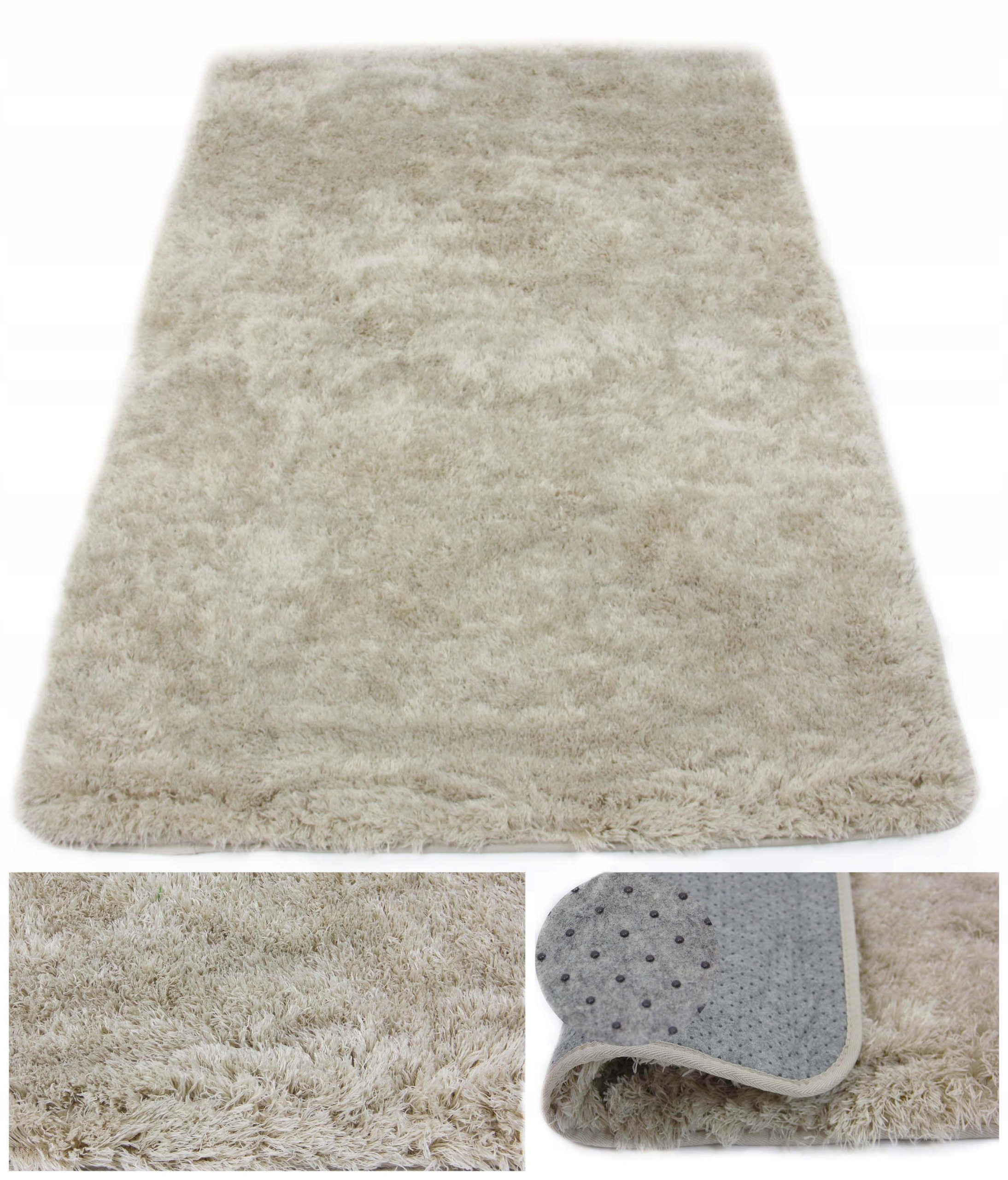 Koberec Plyšový Měkký Nadýchaný Béžový Softi Plyš 140x200 cm