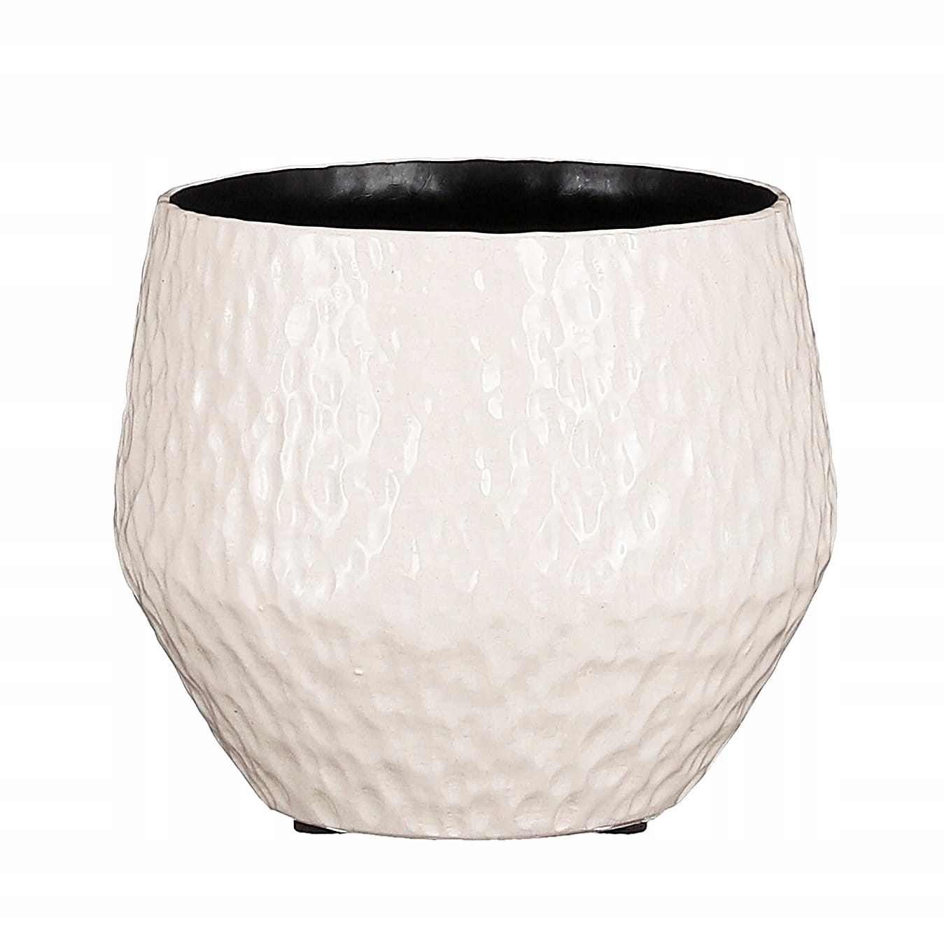 Osłonka biała Morris 15x13cm doniczka ozdobna