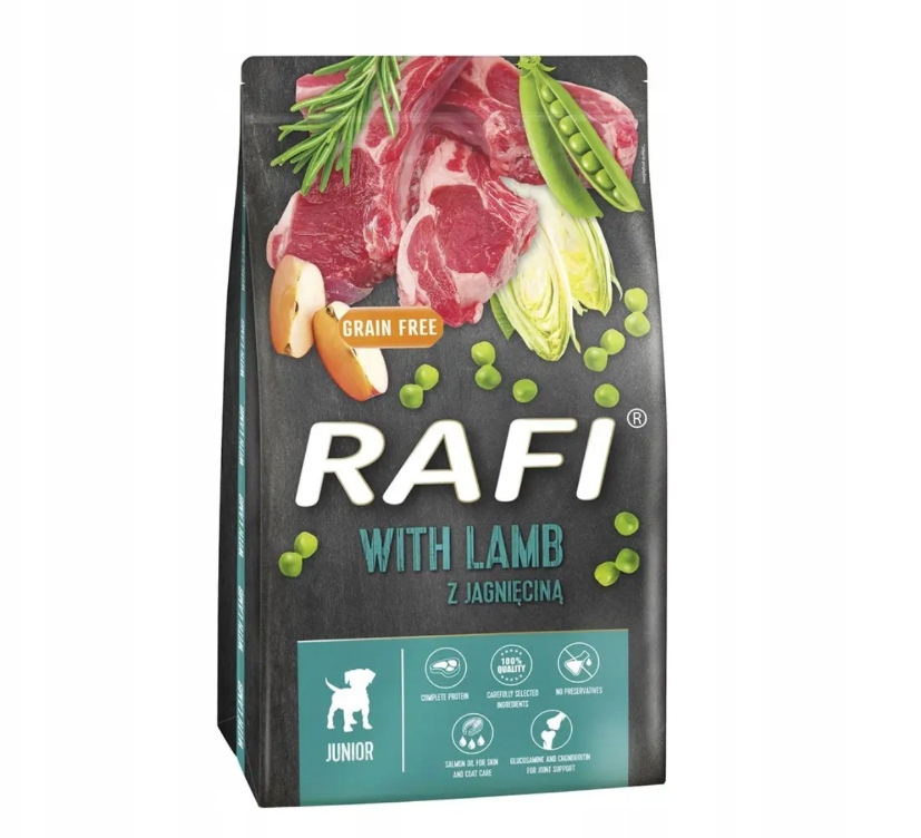 Dolina Noteci Rafi Junior karma sucha dla psa z jagnięciną 10kg
