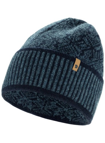 Fjällräven čepice beanie modrá velikost univerzální