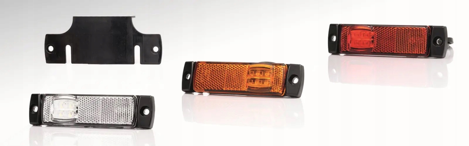 LAMPA LAMPKA OBRYSOWA DIODOWA LED 12/24V CZERWONA Kolor czerwony