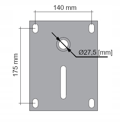 BLACHA SIEDZISKA F do fotela obrotowego Marka ZM FARTA