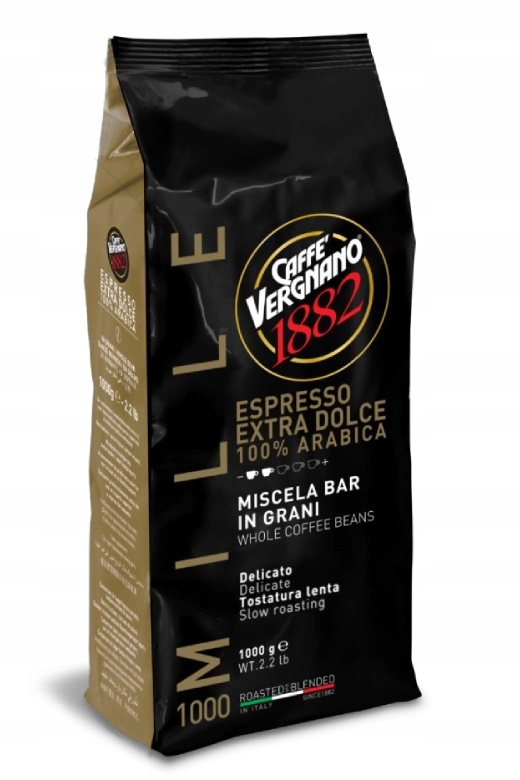 Levně Káva zrnková Vergnano Mille 1000 Espresso Extra Dolce 1 kg