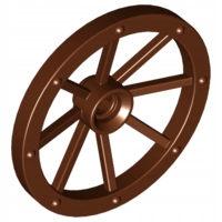 

Lego 4489b Koło Powozu Reddish Brown 4211279 1sztN