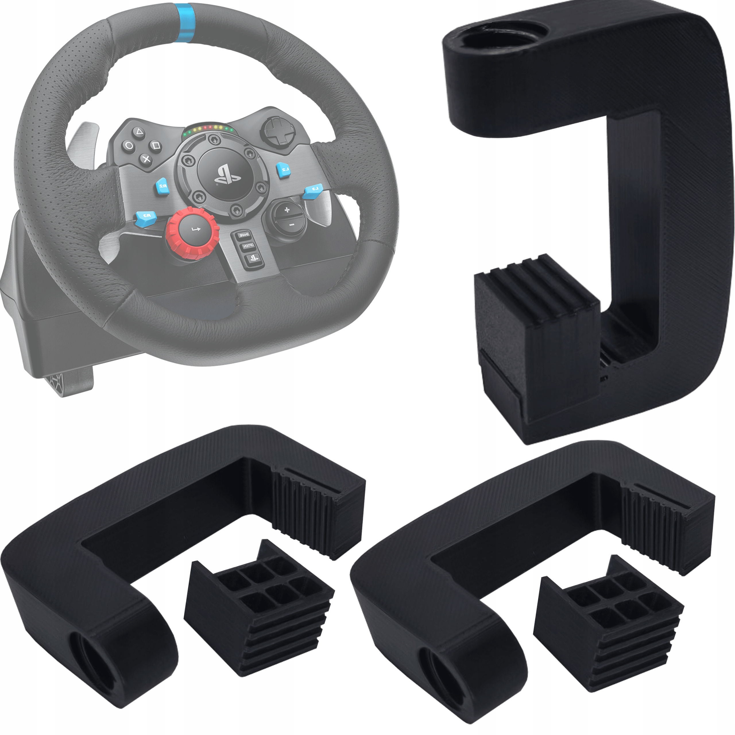 2x Wzmocnione Zaciski Uchwyt Mocowanie Do Logitech G29 G920 G25 G27