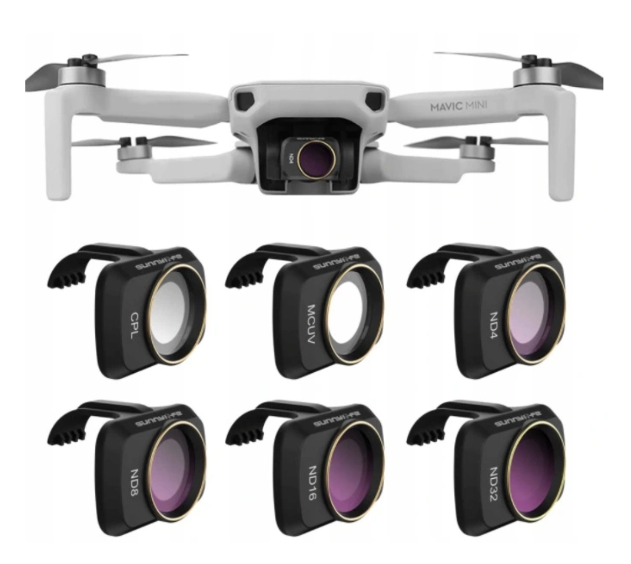 Zesatw Z Pouzdro 6X Filtry Nd 4/8/16/32 Cpl Mcuv pro Dji Mavic Mini 2 Se 4K