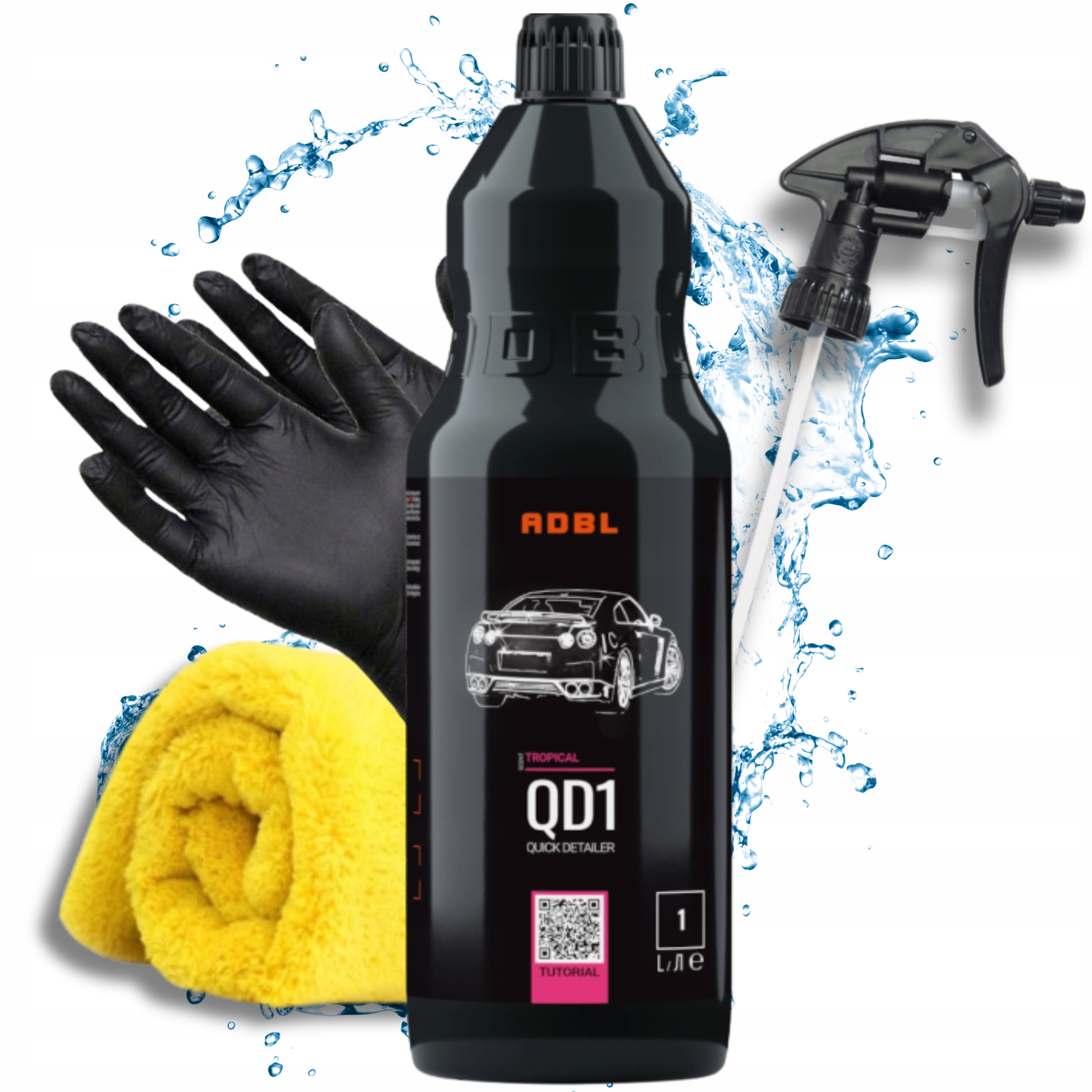 Adbl QD1 Syntetyczny QucikDetailer Do Lakieru Połysk Ochrona 1L