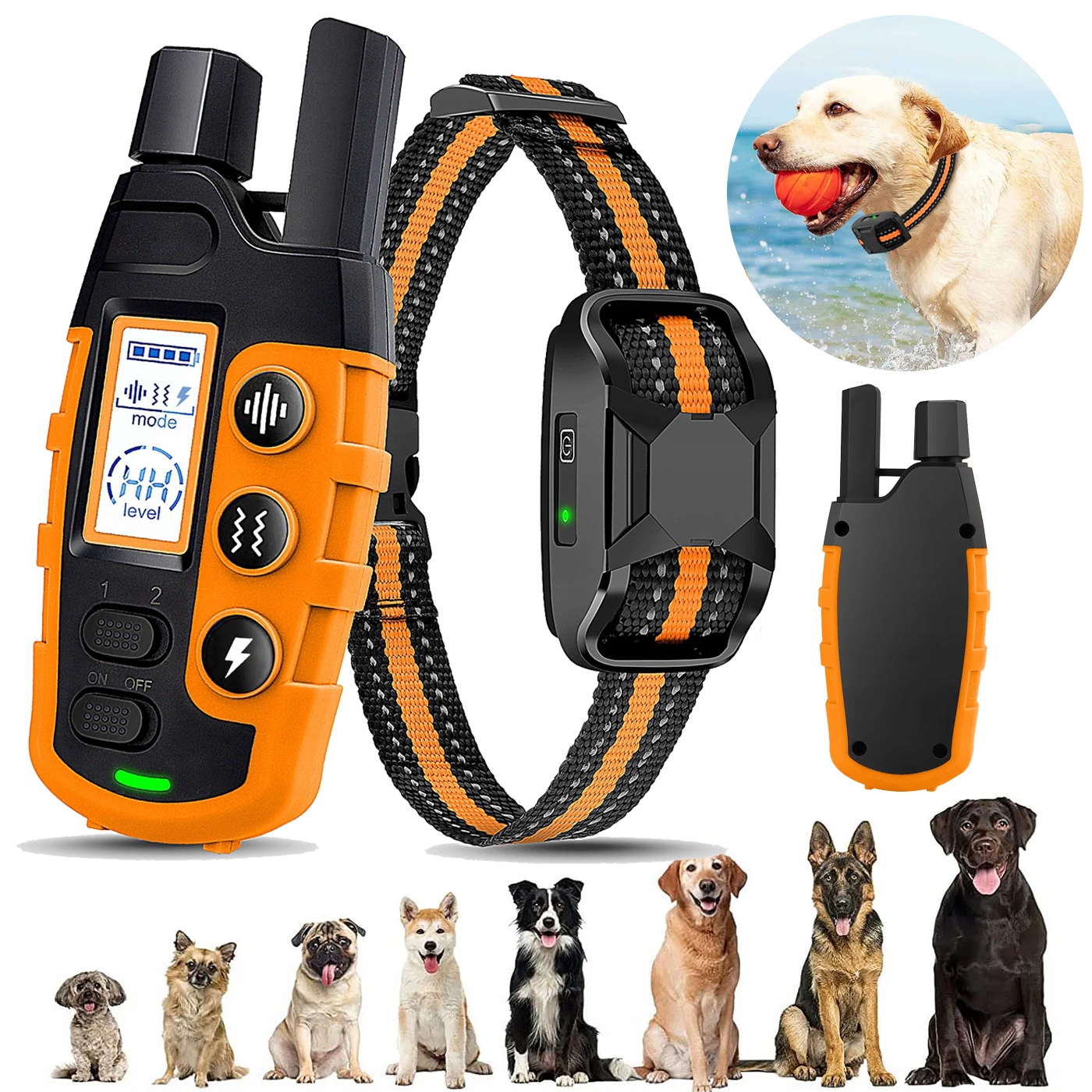 Levně Elektrický výcvikový obojek pro psa, voděodolný trenér