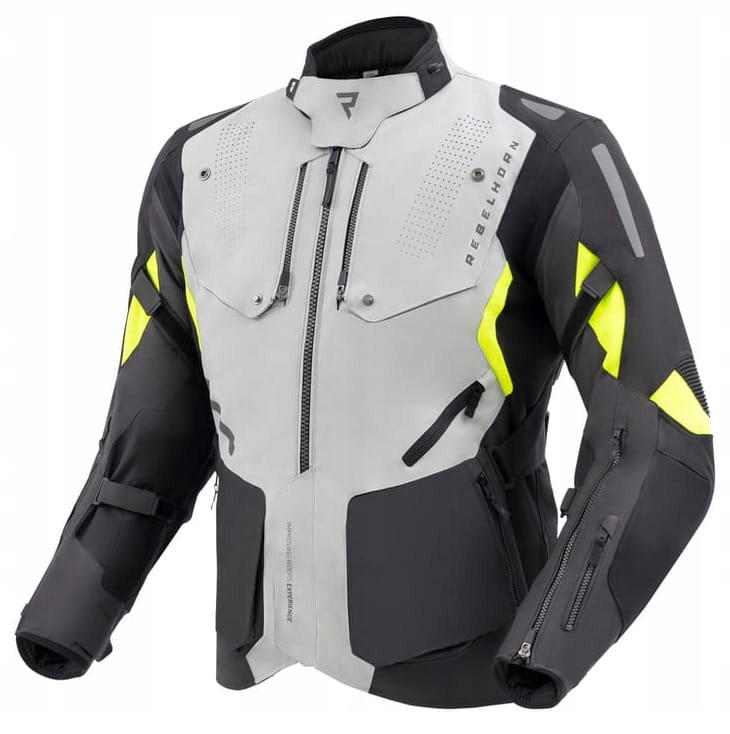 Rebelhorn Hiker IV Pánska Textilná Motocyklová Bunda, Šedá