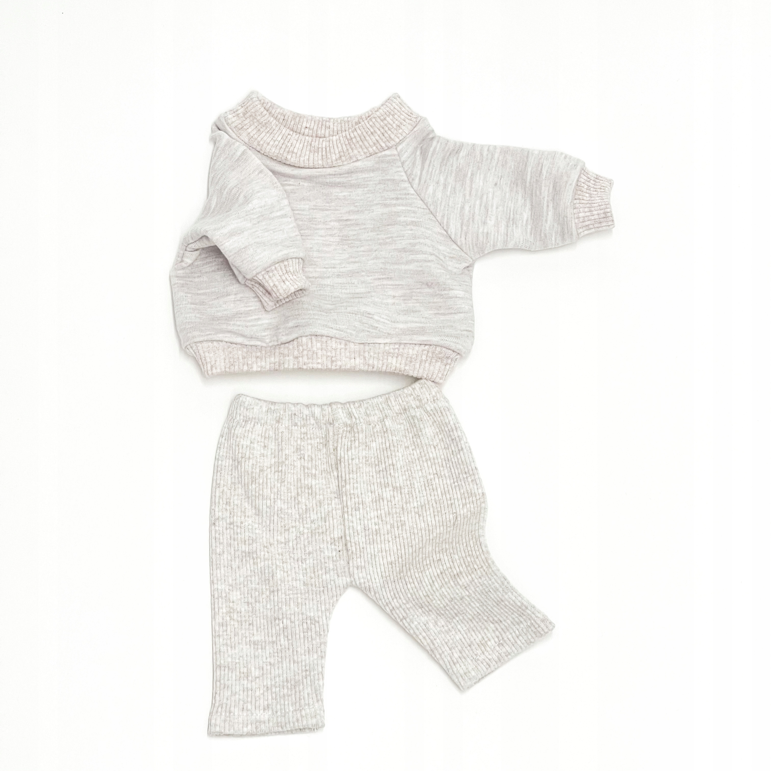 Dres dla lalki Miniland 32 cm, bluza i legginsy, beżowy Kod producenta MIN32_0034